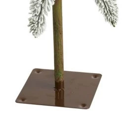 3.5ft Nearly Natural Pre-Lit LED Flocked Washington Alpine Artificial Christmas Tree Warm White Lights -Christmas Trees Sales Store unnamed file 7149