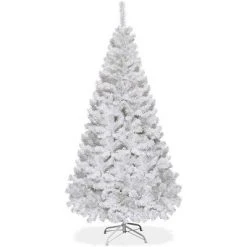 Tangkula 5ft White Artificial PVC Christmas Tree Festive Winter w/Stand -Christmas Trees Sales Store unnamed file 7152