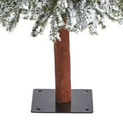 4ft Nearly Natural Pre-Lit Flocked Grand Alpine Artificial Christmas Tree Clear Lights -Christmas Trees Sales Store unnamed file 7207