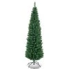 Tangkula 6' Green Slim PVC Artificial Christmas Tree Home Holiday Decor