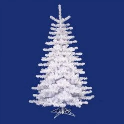 Vickerman 14' Pre-lit Crystal White Artificial Christmas Tree - Multi Lights