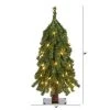 2ft Nearly Natural Pre-Lit Grand Alpine Artificial Christmas Tree Clear Lights