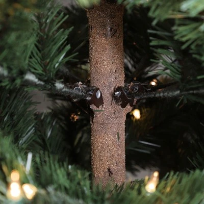 Primo International Puleo International 6.5 Foot Dans Mountain Fir Prelit Artificial Full Christmas Tree w/1,725 Branch Tips, 500 Clear Lights, Hinged Branches, & Stand 4 Primo International Puleo International 6.5 Foot Dans Mountain Fir Prelit Artificial Full Christmas Tree w/1,725 Branch Tips, 500 Clear Lights, Hinged Branches, & Stand - Image 4