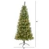 7ft Nearly Natural Pre-Lit LED Wisconsin Snow Tip Pine Artificial Christmas Tree Clear Lights