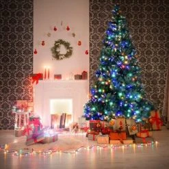 Tangkula 8' Spruce Hinged Tree Pre-Lit Artificial PVC Christmas Tree w/ 880 LED Lights 11 Tangkula 8' Spruce Hinged Tree Pre-Lit Artificial PVC Christmas Tree w/ 880 LED Lights -Christmas Trees Sales Store unnamed file 7395