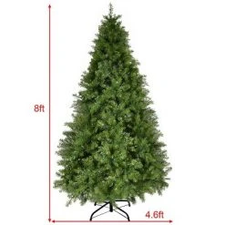 Tangkula 8' Spruce Hinged Tree Pre-Lit Artificial PVC Christmas Tree w/ 880 LED Lights 13 Tangkula 8' Spruce Hinged Tree Pre-Lit Artificial PVC Christmas Tree w/ 880 LED Lights -Christmas Trees Sales Store unnamed file 7397