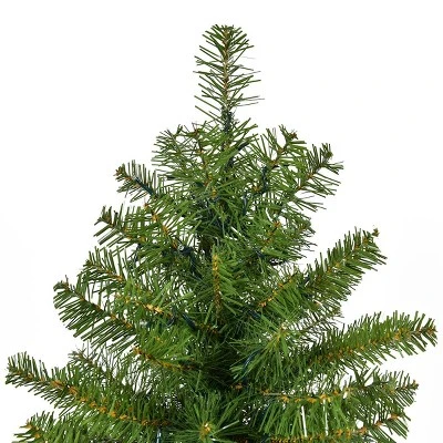 Tangkula 8' Spruce Hinged Tree Pre-Lit Artificial PVC Christmas Tree w/ 880 LED Lights 7 Tangkula 8' Spruce Hinged Tree Pre-Lit Artificial PVC Christmas Tree w/ 880 LED Lights - Image 7
