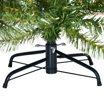 Tangkula 8' Spruce Hinged Tree Pre-Lit Artificial PVC Christmas Tree w/ 880 LED Lights 8 Tangkula 8' Spruce Hinged Tree Pre-Lit Artificial PVC Christmas Tree w/ 880 LED Lights - Image 8