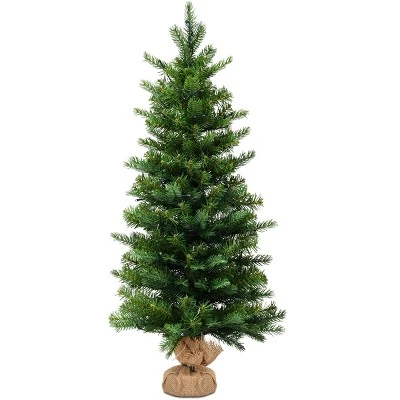 Tangkula 3' Tabletop Christmas Tree Pre-Lit Warm White LED Battery Operated w/ Lights & Timer 5 Tangkula 3' Tabletop Christmas Tree Pre-Lit Warm White LED Battery Operated w/ Lights & Timer - Image 5