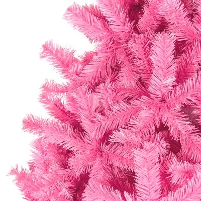 Best Choice Products 6ft Artificial Christmas Full Tree Festive Holiday Decoration w/ 1,477 Branch Tips, Stand - Pink 4 Best Choice Products 6ft Artificial Christmas Full Tree Festive Holiday Decoration w/ 1,477 Branch Tips, Stand - Pink - Image 4