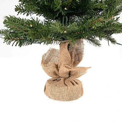 Tangkula 3' Tabletop Christmas Tree Pre-Lit Warm White LED Battery Operated w/ Lights & Timer 9 Tangkula 3' Tabletop Christmas Tree Pre-Lit Warm White LED Battery Operated w/ Lights & Timer - Image 9