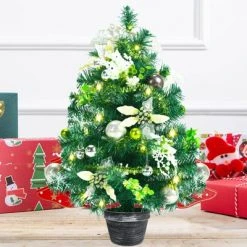 Tangkula 2ft Pre-lit Tabletop Christmas Tree Mini Artificial Evergreen Christmas Tree with Timer & Rich Ornaments 15 Tangkula 2ft Pre-lit Tabletop Christmas Tree Mini Artificial Evergreen Christmas Tree with Timer & Rich Ornaments -Christmas Trees Sales Store unnamed file 7429