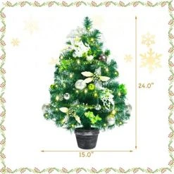 Tangkula 2ft Pre-lit Tabletop Christmas Tree Mini Artificial Evergreen Christmas Tree with Timer & Rich Ornaments 17 Tangkula 2ft Pre-lit Tabletop Christmas Tree Mini Artificial Evergreen Christmas Tree with Timer & Rich Ornaments -Christmas Trees Sales Store unnamed file 7431