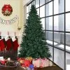 Tangkula 9' Artificial Christmas Tree PVC Material Metal Stand Holiday Decoration w/ 1000 LED Lights
