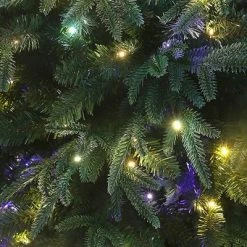 A Holiday Company Holiday Stuff Company 6 Foot Real Feel Forest Fir Slim Prelit Christmas Tree with Dual Color, Warm White, Multicolor LED Lights, and Metal Stand -Christmas Trees Sales Store unnamed file 749