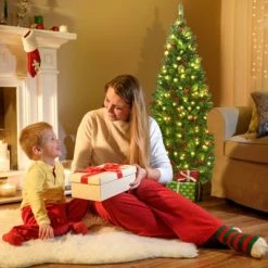 Tangkula Pencil Christmas Tree Hinged Artificial Slim Xmas Tree with Sturdy Metal Stand 14 Tangkula Pencil Christmas Tree Hinged Artificial Slim Xmas Tree with Sturdy Metal Stand -Christmas Trees Sales Store unnamed file 7500