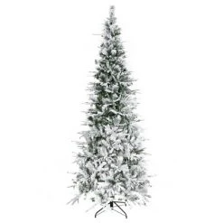 HOMCOM 9' Unlit Snow Flocked Pine Artificial Christmas Tree with Realistic Branches and 1159 Tips, Green 7 HOMCOM 9' Unlit Snow Flocked Pine Artificial Christmas Tree with Realistic Branches and 1159 Tips, Green -Christmas Trees Sales Store unnamed file 7517