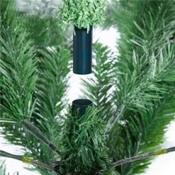 Yaheetech Pre-lit Flocked Artificial Christmas Tree Snow Frosted Christmas Tree -Christmas Trees Sales Store unnamed file 7576