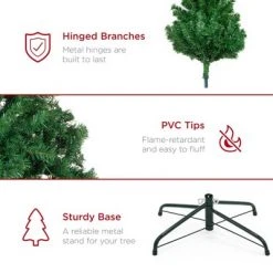 Best Choice Products Premium Spruce Artificial Christmas Tree w/ Easy Assembly, Metal Hinges & Foldable Base -Christmas Trees Sales Store unnamed file 7606