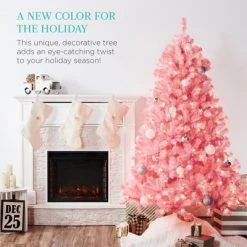 Best Choice Products 6ft Pre-Lit Artificial Full Christmas Tree Holiday Decoration w/ 947 Branch Tips, 350 Lights