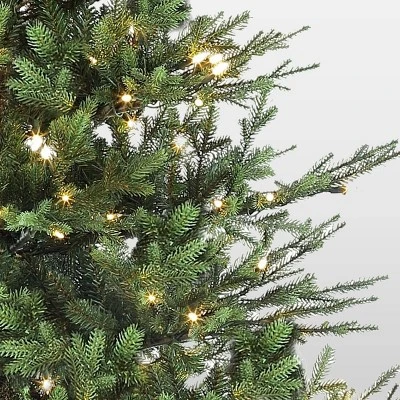 9ft Pre-Lit Full Berkshire Fir Artificial Christmas Tree - Puleo 2 9ft Pre-Lit Full Berkshire Fir Artificial Christmas Tree - Puleo - Image 2