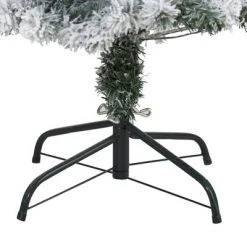 4ft Nearly Natural Pre-Lit LED Flocked Rock Springs Spruce Artificial Christmas Tree Clear Lights -Christmas Trees Sales Store unnamed file 7645