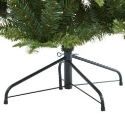 6ft Nearly Natural Pre-Lit LED Grand Teton Spruce Flat Back Artificial Christmas Tree Clear Lights -Christmas Trees Sales Store unnamed file 7674