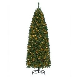 Yaheetech Pre-lit Slim Pencil Artificial Christmas Tree, Green 17 Yaheetech Pre-lit Slim Pencil Artificial Christmas Tree, Green -Christmas Trees Sales Store unnamed file 7699