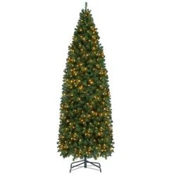 Yaheetech Pre-lit Slim Pencil Artificial Christmas Tree, Green 19 Yaheetech Pre-lit Slim Pencil Artificial Christmas Tree, Green -Christmas Trees Sales Store unnamed file 7701