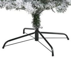 8ft Nearly Natural Pre-Lit LED Flocked Full Rock Springs Spruce Artificial Christmas Tree Clear Lights -Christmas Trees Sales Store unnamed file 7714