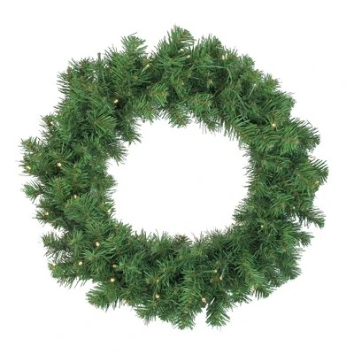 Northlight 4pc Artificial Christmas Tree Winter Spruce, Wreath and Garland Set 6.5' - Clear Lights 2 Northlight 4pc Artificial Christmas Tree Winter Spruce, Wreath and Garland Set 6.5' - Clear Lights - Image 2