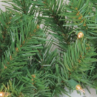 Northlight 4pc Artificial Christmas Tree Winter Spruce, Wreath and Garland Set 6.5' - Clear Lights 4 Northlight 4pc Artificial Christmas Tree Winter Spruce, Wreath and Garland Set 6.5' - Clear Lights - Image 4