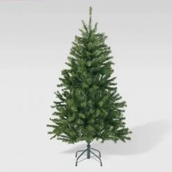 4.5ft Noble Fir Hinged Artificial Christmas Tree Clear Lights - Christopher Knight Home