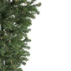 Northlight 5.5' Prelit Artificial Christmas Tree Upside Down Spruce - Clear Lights