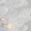 National Tree Company 7ft National Christmas Tree Company Full Iridescent Tinsel Christmas Tree with Metal Stand & 210 Clear Lights White
