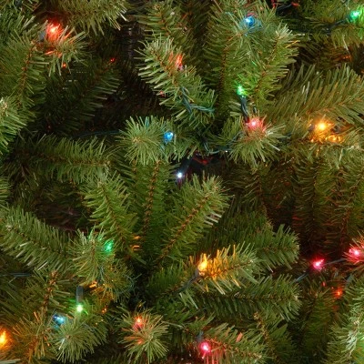 National Tree Company Pre-Lit Artificial Full Christmas Tree, Green, North Valley Spruce, Multicolor Lights, Includes Stand, 4.5ft 2 National Tree Company Pre-Lit Artificial Full Christmas Tree, Green, North Valley Spruce, Multicolor Lights, Includes Stand, 4.5ft - Image 2