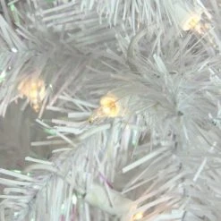 Northlight 6' Pre-Lit Glimmer Iridescent Spruce Artificial Christmas Tree - Clear Lights