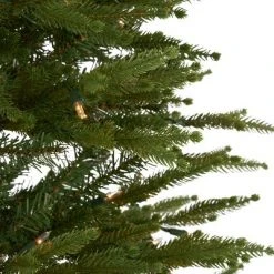 National Tree Company Feel Real Montgomery 6-Foot Clear Prelit Slender Corner Christmas Tree with 200 White Lights and Metal Base, Easy Assembly -Christmas Trees Sales Store unnamed file 7944