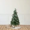 Northlight 4' Pre-Lit Frosted Carolina Berry Spruce Artificial Christmas Tree, Clear Lights