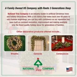 National Tree Company North Valley Spruce 5 Ft Pre Lit Full Bodied Artificial Christmas Tree with White Lights, Metal Stand, and Easy Assembly, Green -Christmas Trees Sales Store unnamed file 7963