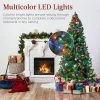 Best Choice Products 6ft Pre-Lit Spruce Hinged Artificial Christmas Tree w/ 250 Multicolored Lights, Foldable Stand