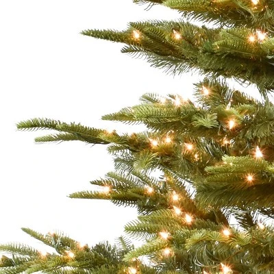 Puleo 7.5ft Pre-lit Artificial Christmas Tree Full Alaskan Fir 2 Puleo 7.5ft Pre-lit Artificial Christmas Tree Full Alaskan Fir - Image 2