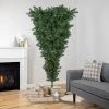 Northlight 5.5' Pre-Lit Medium Upside Down Spruce Artificial Christmas Tree, Clear Lights