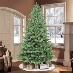 7.5ft Puleo Unlit Full Vermont Spruce Artificial Christmas Tree