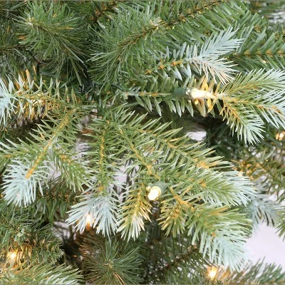 Puleo 6.5' Pre-Lit Colorado Blue Spruce Artificial Christmas Tree White Lights 2 Puleo 6.5' Pre-Lit Colorado Blue Spruce Artificial Christmas Tree White Lights - Image 2