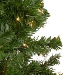 Northlight 7.5' Pre-Lit Hazelton Spruce Pencil Artificial Christmas Tree, Clear Lights
