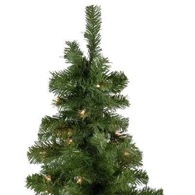 Northlight 7.5' Pre-Lit Hazelton Spruce Pencil Artificial Christmas Tree, Clear Lights 3 Northlight 7.5' Pre-Lit Hazelton Spruce Pencil Artificial Christmas Tree, Clear Lights - Image 3