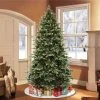 Puleo 7.5' Pre-Lit Full Colorado Blue Spruce Artificial Christmas Tree White Lights