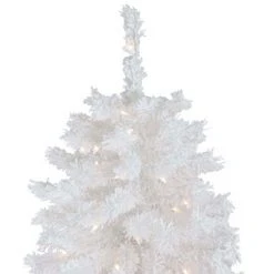 Northlight 7.5' Pre-Lit Flocked White Spruce Artificial Christmas Tree - Clear Lights -Christmas Trees Sales Store unnamed file 8075