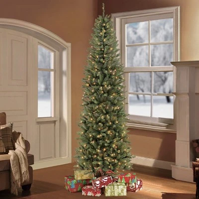 10ft Pre-lit Artificial Christmas Tree Forest Fir - Puleo 1 10ft Pre-lit Artificial Christmas Tree Forest Fir - Puleo